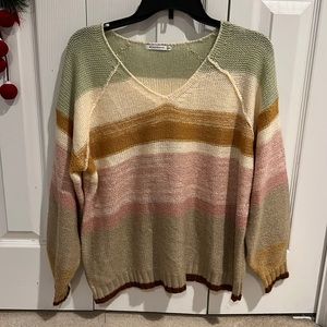 Staccato stripe sweater EUC